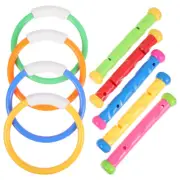 9pcs Portable Funny Children Diving Toys Pool Diving Stick Toys