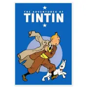 Galrie The Adventures of Tintin Iconic Art Print - Classic Comic Cover Decoration, Poster Only, 50 x 70cm (20 x 28inch)