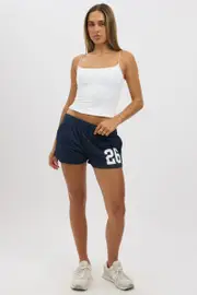 Blue Track Shorts Elastic Waist - Size 16XL, Women's Track Short