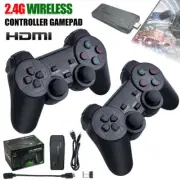 HDMI 4K TV Game Stick 64G 10000+ Game Video Game Consoles + 2*Wireless Gamepad