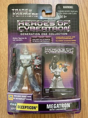 2003 Transformers Heroes of Cybertron G1 Decepticon Megatron with Lasereak