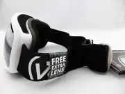 Von Zipper SKYLAB Snow Goggle WBO White Gloss - Black Chrome + Bonus Amber Lens