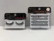 Ardell Black Wispies False Eyelashes 601 and Double Up Extra Combo Pack Lot New