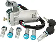 Lock Cylinder for Iveco Daily MK III 1999-2006, Ignition Barrel Keys Door Lock Cylinder 2992551/2991727
