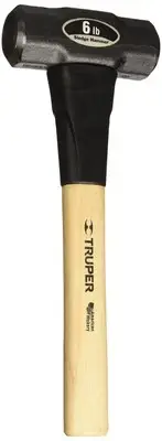 Truper 33186 6-Pound Sledge Hammer Hickory Handle 16-Inch