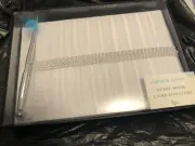 Victoria Lynn Wedding Guest Book with Crystals Pen white 16 Signature Pages NIB