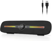 SOULION R90 Bluetooth Computer Speakers for Desktop, USB Powered 3.5mm ...SH3