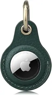 Airtag Keyring Genuine Leather with Brass Key Tags. Apple Airtag Holder for Luggage GPS Tracker Dog Airtag Case Keychain