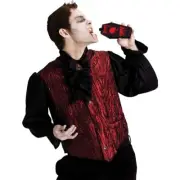 Count Drunkula Vampire Adult Costume - Vampire shirt - Medallion & Coffin Flask