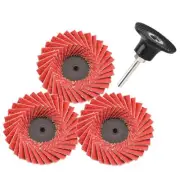 2inch 5cm Roloc Change Flap Disc Threaded Twist Quick for Angle Grinder Tool