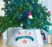 Christmas Tree Collar, 28" Christmas Tree Ring 5-Panel Metal Durable Christmas