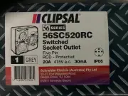 Clipsal - 56 Series RCD Protected Switched Socket Outlet