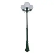 Siena Post 3 Lights H2300mm W250mm Green Aluminium - 15629