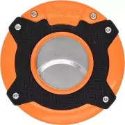 XIKAR Enso Cigar Cutter, Synchronized Double-Guillotine, Orange