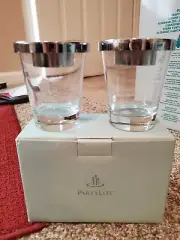 New In Box PartyLite Versatility Votive Pair Candle Holders ~ P8488