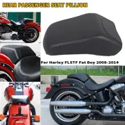 Black Rear Passenger Seat Pillion Fit For Harley Fat Boy FLSTF 08-14 2008-2014
