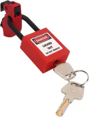 Electrical Lockout Tagout Kit, Multipole Circuit Breaker Lockouts Plug Hasps ...
