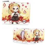 New Chibi Kyojuro Rengoku DEMON SLAYER BiFold Wallet Kimetsu no Yaiba