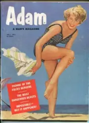 MAG: ADAM #1 -1949-PULP-BLACK SOXCHEESECAKE-SOUTHERN STATES-vg-fn