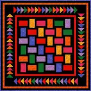 QUAINTED AMISH - 51" x 51" - Pre-cut Patchwork Quilt Kit by Quilt-Addicts Lap