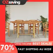 Extendable garden table teak wood outdoor furniture 110-160 cm brown 3486