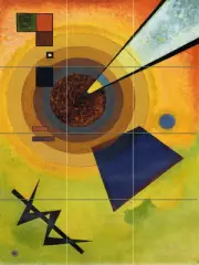 Abstract Art Wassily Kandinsky Colorful Ceramic Mural Backsplash Bath Tile #2362