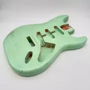 MJT Stratocaster Relic Alder Body Surf Green Nitro Light MJT5349
