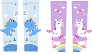 [CHUANGOU] 2 Pairs Cartoon Ice Sleeve with Sun Protection, Ice Silk Sleeves, Summer UV Sun Protection, Arm Sleeves Cover, Non-Slip Arm Cuff, Sports Cuff, colour, 30
