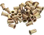 LAPYAPPE Nut Kit 100pcs Carbon Steel Threaded Inserts Embossing Nut Riveter for Automotive Fast Assembly