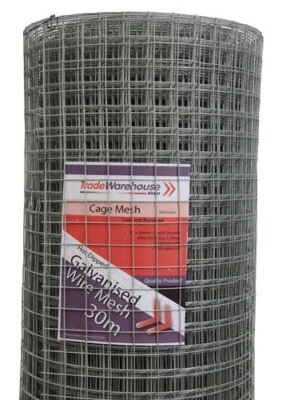 Aviary Cage Wire Mesh 1200mm 25mm squares x 30m Roll DELIVERY READ DESCRIPTION