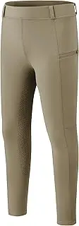 [MoFiz] Girls Horse Riding Pants Summer Full Seat Silicone Kids Equestrian Breeches Youth Schooling Tights Zipper Pockets