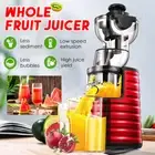 Juicer Cold Press Electric Whole Fruits Vegetable Masticating Slow Wide Chute