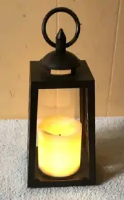 NEW Battery Powered Plastic Brown Outdoor Lantern Night Light Camping