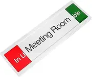 Door Sign with Slider Meeting in Indicator Do Not Disturb Office Sign Occupied Status for Conference Room Bright and Design