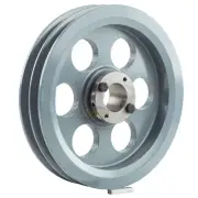 Cast Iron 8.75" Dual Groove Pulley Belt B Section 5L with 1-3/8" Sheave Bushing