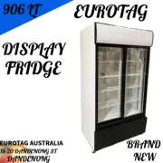 EUROTAG 2Door SLIDING GLASS DOOR COMMERCIAL UPRIGHT DISPLAY FRIDGE 10A BRAND NEW