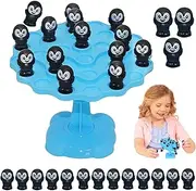 Balance Board Game, Penguin Balancing Toy, Educational Skill Building Set, Interactive Coordination Activity, Excellent for Travel, Family Game Nights, Birthday Fun