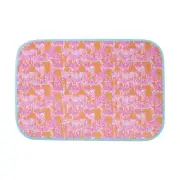 The Coral Palms® Swimsuit Saver Roll-up Neoprene Mat - So Zebralicious