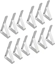 Tablecloth Clips 12pcs Picnic Table Clips Flexible Stainless Steel Table Cloth Cover Clamps Table Cloth Holders Ideal for Picnics Marquees Weddings Graduation Party (12 Piece Pack)