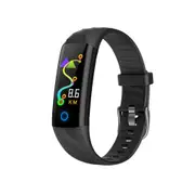 S5 Smart Bracelet Fitness Tracker Waterproof Smart Wristband Heart Rate Monitor Activity Blood Oxygen Sport Band Black