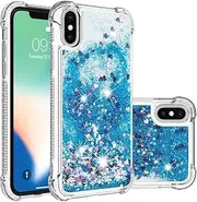 Case for iPhone X/XS 5.8", Lovely Elegant Bling Quicksand Sparkle Shiny Glitters Premium Fashion Shockproof Cover Case for iPhone X/XS 5.8"-Color#9