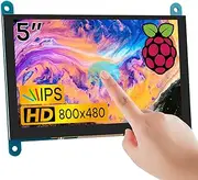 Hosyond 5 Inch IPS LCD Touch Screen Display Panel 800×480 Capacitive Screen HDMI Monitor for Raspberry Pi 5/4/3, BB Black, Windows 10 8 7
