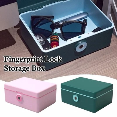 Biometric Fingerprint Safe Box Mini Safe Money Cash Jewelry Security Storag V2Q5