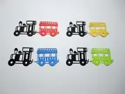 Train & Carriage Die Cut - Pkt 8