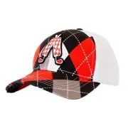 Royal and Awesome Golf Baseball Cap Men`s Diamonds in the Rough Black Argyle Hat