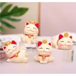 曲棍球貓生日蛋糕展示 MINI 曲棍球貓生日蛋糕裝飾 MANEKI NEKO LUCKY CAT 裝飾品 LUCKY C