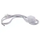 White Lamp Cord w Dimmer AC 250V/110V US Plug V8O15793
