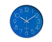 Clock, Wall Clock Silent, Wall Clocks for Living Room, Alarm Clock, for Living Room/Kitchen/Bathroom/Nursery/Bedrooms, 12in