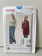 Burda 6707 Size 8-18 Misses Sheath Dresses Sewing Pattern