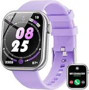 [Hwagol] Smart Watch for Men Women（Calls/Notifications 2024 Newest 1.86 Inch Fitness Tracker, Pedometer/Calories/Multiple Sports Modes Smartwatch, Fitness Watch for Android iOS Phone